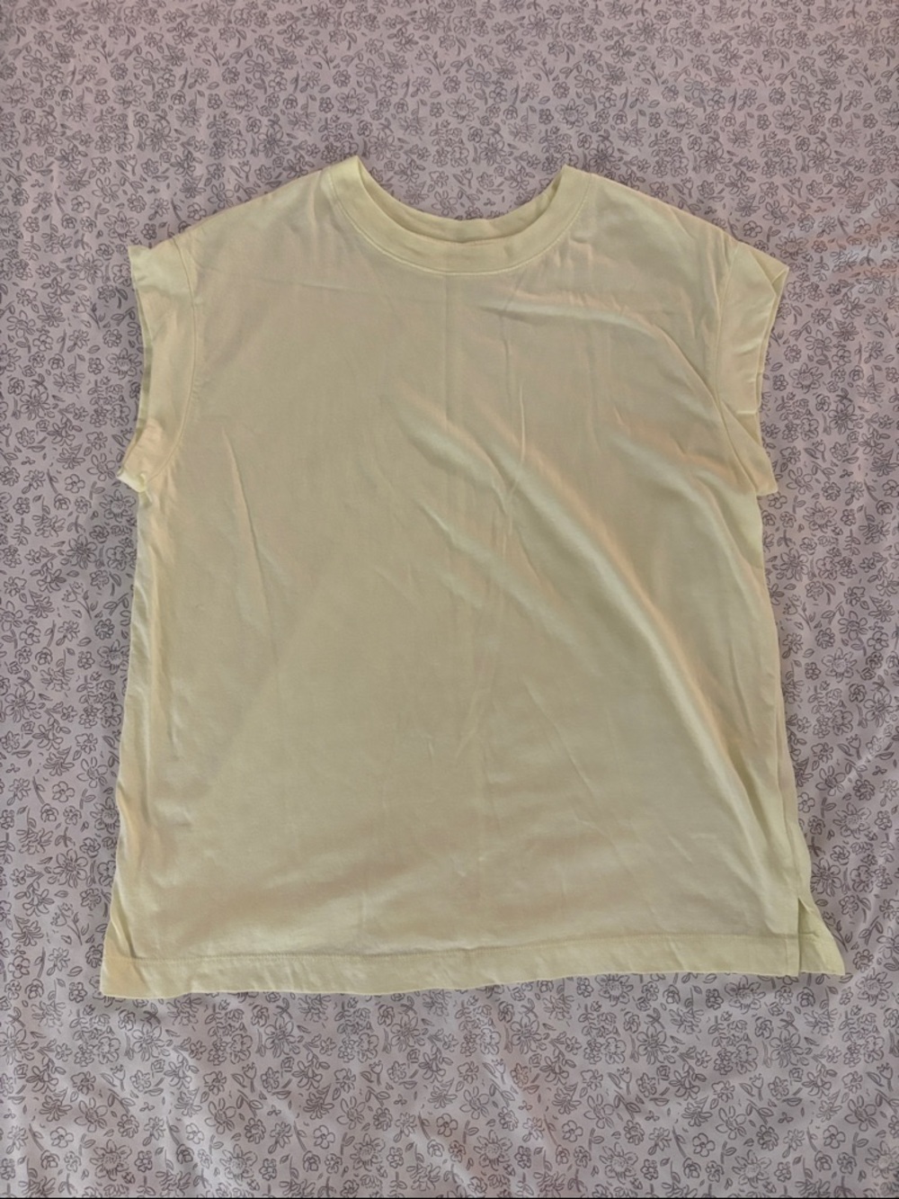 a new day Pale Yellow Crew Neck Short Sleeve Tee